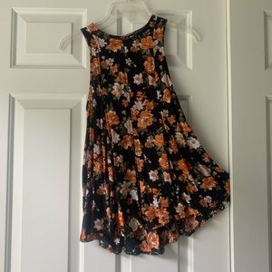 American Eagle Floral Halter Open Back Top- SIZE XS